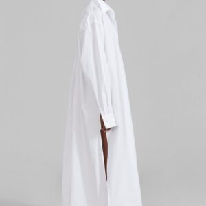 Avery Shirt Dress - White